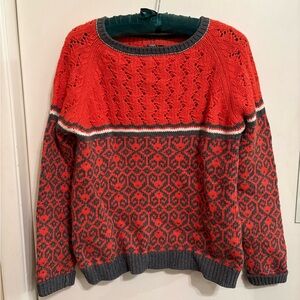 Cotton wool blend medium apres ski sweater by Twik